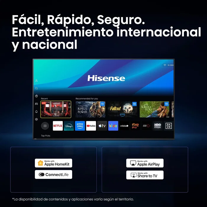 Hisense 32A4S Smart TV 32 pulgadas HD DLED Negro