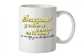 TANTANFAN TAZA VECINA RUBIA, DESAYUNAR Y VOLVERSE A METER EN LA CAMA