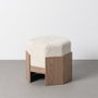 Puf Crema Dm-Tejido 50 X 50 X 44 cm