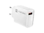 Natec Ribera Cargador de Pared USB-A 18W QC 3.0 Carga Rápida con Quick Charge 3.0 para Interiores - Blanco