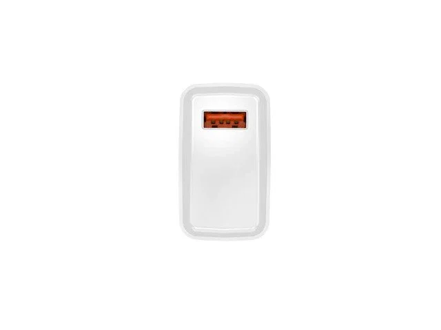 Natec Ribera Cargador de Pared USB-A 18W QC 3.0 Carga Rápida con Quick Charge 3.0 para Interiores - Blanco