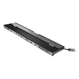 J5create JCD543 Estación de acoplamiento USB-C para tres monitores, Negro y Plata