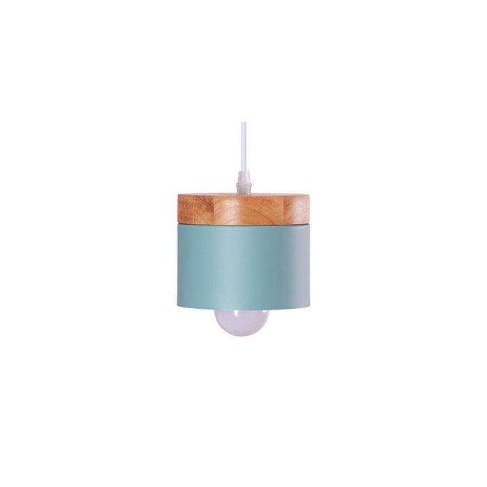 Lámpara Colgante Mikayla Metal y Madera con Cable Regulable - SKD-P1010-OG