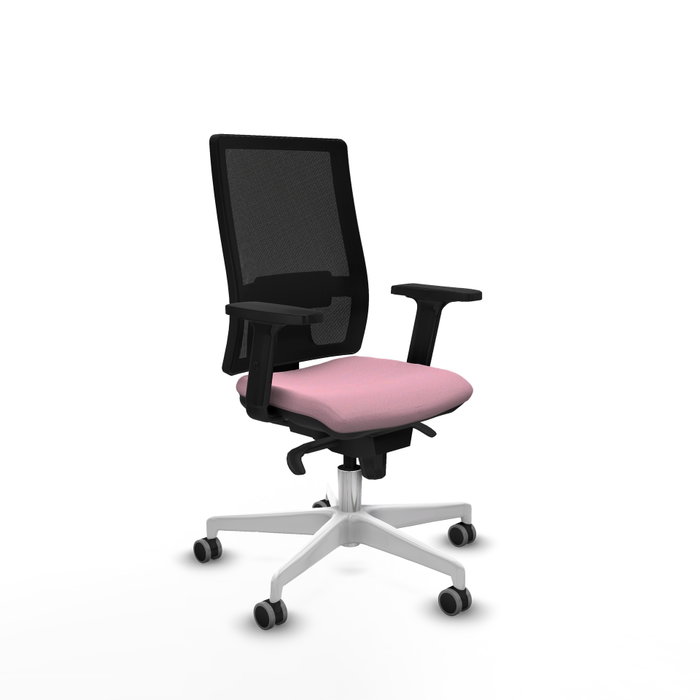 PIQUERAS Y CRESPO Silla de oficina Horna Rosa y Negro con mecanismo Sincro PIQUERAS Y CRESPO Silla de oficina Horna Rosa y Negro con mecanismo Sincro
