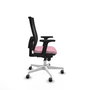 PIQUERAS Y CRESPO Silla de oficina Horna Rosa y Negro con mecanismo Sincro