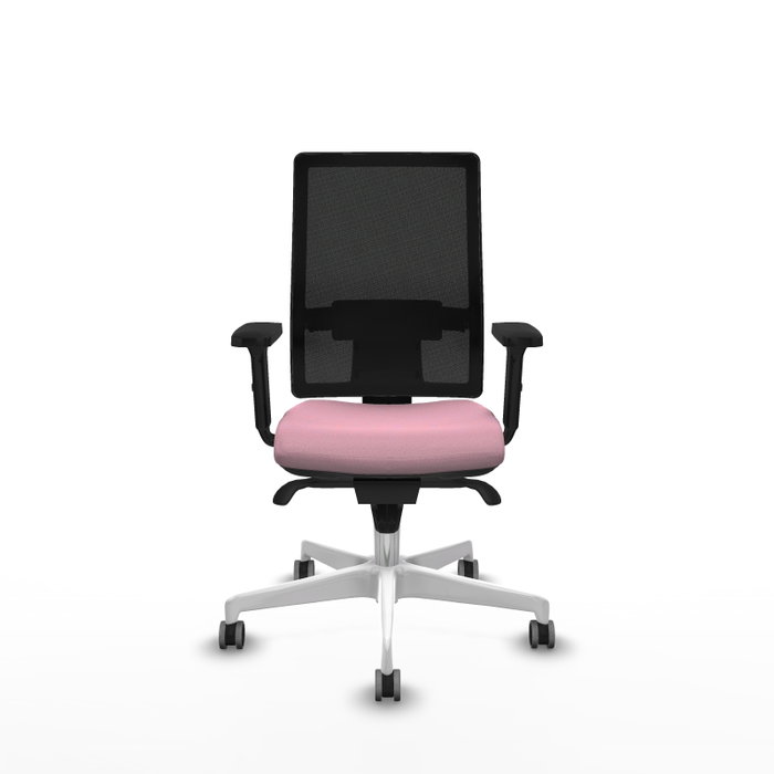 PIQUERAS Y CRESPO Silla de oficina Horna Rosa y Negro con mecanismo Sincro PIQUERAS Y CRESPO Silla de oficina Horna Rosa y Negro con mecanismo Sincro