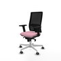 PIQUERAS Y CRESPO Silla de oficina Horna Rosa y Negro con mecanismo Sincro