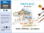 FABRIANO Láminas para Acuarela A4+ 24x32cm 350 g - Pack de 6