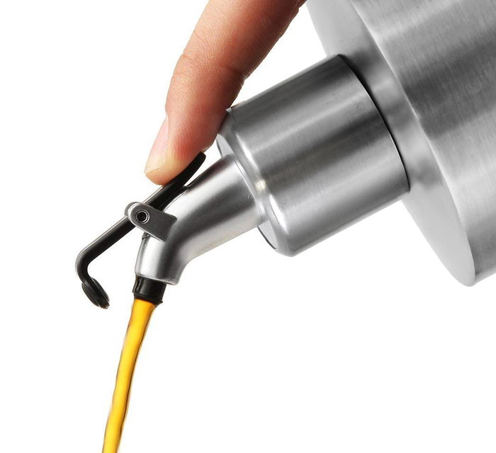 Quttin Aceitera de Acero Inoxidable con Tapón 550ml