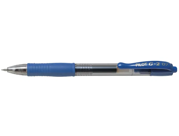 Pilot Boligrafo G-2 Azul Tinta Gel Retractil Sujecion Caucho Punta 0.7mm Trazo 0.4mm