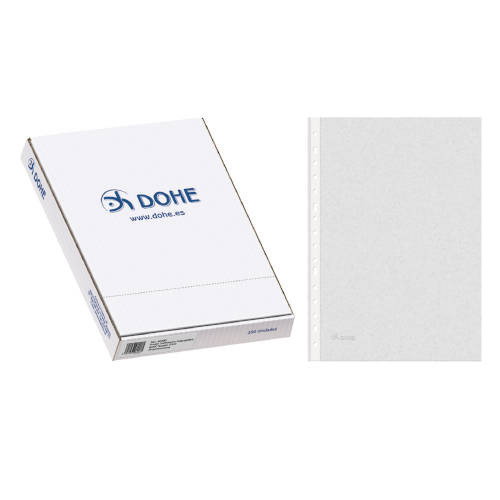 Dohe Fundas Multitaladro Basic 16 Perforaciones Folio Transparente Dohe Fundas Multitaladro Basic 16 Perforaciones Folio Transparente