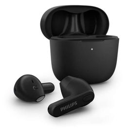 Philips TAT2236BK Auriculares Inalámbricos Bluetooth 5.0 Intrauditivos Abiertos Negros, 6h+12h Batería, Resistencia al Agua IPX4, Carga USB-C, Con Estuche de Carga
