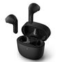 Philips TAT2236BK Auriculares Inalámbricos Bluetooth 5.0 Intrauditivos Abiertos Negros, 6h+12h Batería, Resistencia al Agua IPX4, Carga USB-C, Con Estuche de Carga