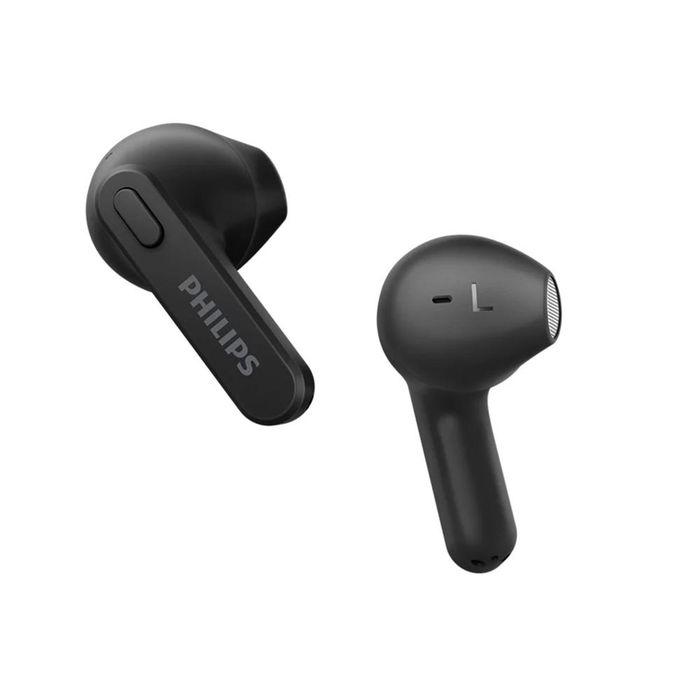Philips TAT2236BK Auriculares Inalámbricos Bluetooth 5.0 Intrauditivos Abiertos Negros, 6h+12h Batería, Resistencia al Agua IPX4, Carga USB-C, Con Estuche de Carga