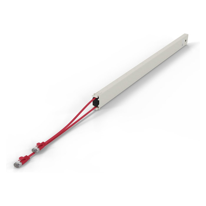 Patchbox patchbox.one Kupferkassette 46RU (2,5 m), Categoría 6a, U/FTP, PoE, Color Rojo