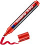 Edding Marcador Permanente 330 Rojo Punta Biselada (Set de 10)