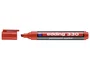 Edding Marcador Permanente 330 Rojo Punta Biselada (Set de 10)