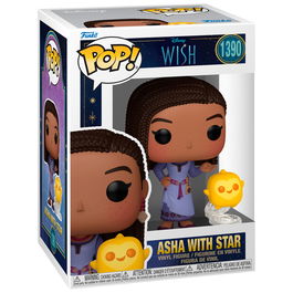 Funko Figura POP Disney Wish Asha with Star 9cm Vinilo