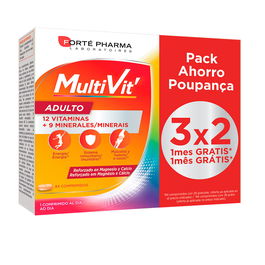 Forté Pharma MULTIVIT ADULTO Multivitamínico 84 Comprimidos para Adultos
