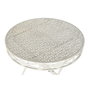 DKD Home Decor Mesa Redonda de Comedor Plegable en Metal Blanco