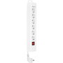 Rev Regleta de enchufes Supraline 6 tomas con interruptor blanco 2,4m