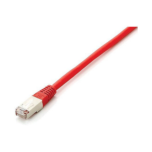 EQUIP 605627 Patch Cable Cat6A S/FTP Rojo 0.5m para 10 Gigabit Ethernet, PoE++, RJ45 a RJ45 Macho, LSZH, 26/7 AWG, 500 MHz, 10000 Mbit/s, Plug and Play
