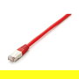EQUIP 605627 Patch Cable Cat6A S/FTP Rojo 0.5m para 10 Gigabit Ethernet, PoE++, RJ45 a RJ45 Macho, LSZH, 26/7 AWG, 500 MHz, 10000 Mbit/s, Plug and Play