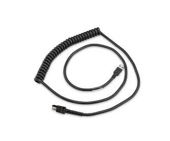 Zebra Cable USB en Espiral Apantallado para Escáner de Código de Barras (9 pies) Zebra Cable USB en Espiral Apantallado para Escáner de Código de Barras (9 pies)