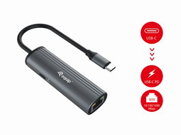 EQUIP ADAPTADOR USB-C A RJ45 GIGABIT USBC PD MAX 100W WAKEONLAN
