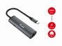 Equip Adaptador USB-C a RJ45 Gigabit y USB PD 100W Gris