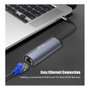 Equip Adaptador USB-C a RJ45 Gigabit y USB PD 100W Gris