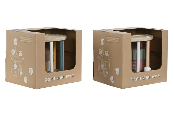DKD Home Decor Set de 7 Bloques de Madera Multicolor Surtido DKD Home Decor Set de 7 Bloques de Madera Multicolor Surtido