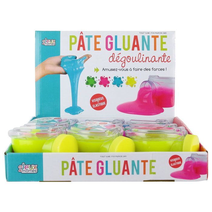 Jeux 2 momes WC Slime 145 Gramos Blandiblub Viscoso Colores Surtidos para Sorprender y Entretener