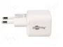 GOOBAY Cargador de Red 65W USB C Power Delivery GaN Blanco