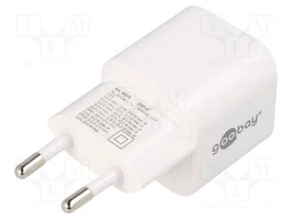 GOOBAY Cargador de Red 65W USB C Power Delivery GaN Blanco