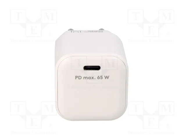 GOOBAY Cargador de Red 65W USB C Power Delivery GaN Blanco