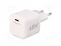 GOOBAY Cargador de Red 65W USB C Power Delivery GaN Blanco