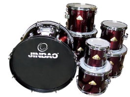 Tom-Tom Jinbao de 8" X 8" Rojo