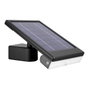 Edm Aplique solar LED negro con punto de luz extraíble y sensor de movimiento