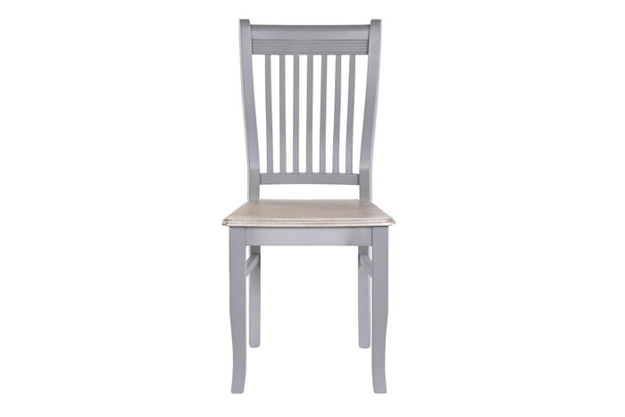 DKD Home Decor Silla Tradicional Victoria Gris Natural 40 x 94.5 x 42 cm