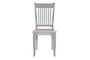 DKD Home Decor Silla Tradicional Victoria Gris Natural 40 x 94.5 x 42 cm