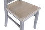 DKD Home Decor Silla Tradicional Victoria Gris Natural 40 x 94.5 x 42 cm