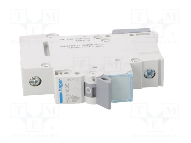HAGER MCN163E Interruptor magnetotérmico 63A 1 polo 6kA