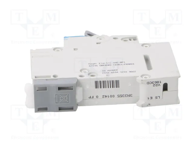 HAGER MCN163E Interruptor magnetotérmico 63A 1 polo 6kA