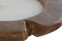 DKD Home Decor Vela de Cera de Parafina y Teca Natural Reutilizable