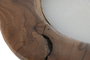 DKD Home Decor Vela de Cera de Parafina y Teca Natural Reutilizable