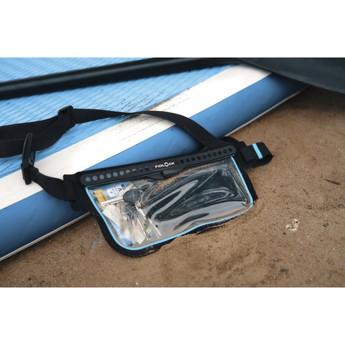 Fidlock HERMETIC sling bag BTT - Negro / Azul transparente