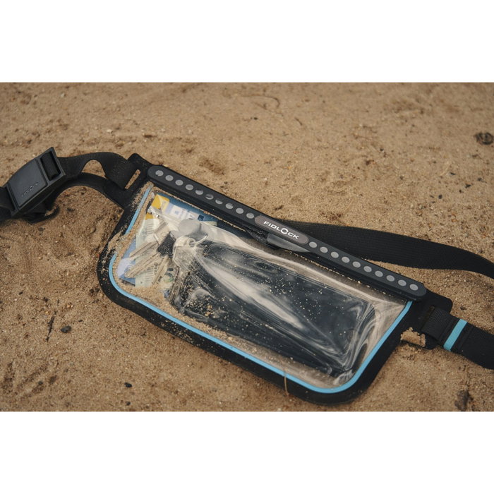 Fidlock HERMETIC sling bag BTT - Negro / Azul transparente
