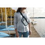 Fidlock HERMETIC sling bag BTT - Negro / Azul transparente