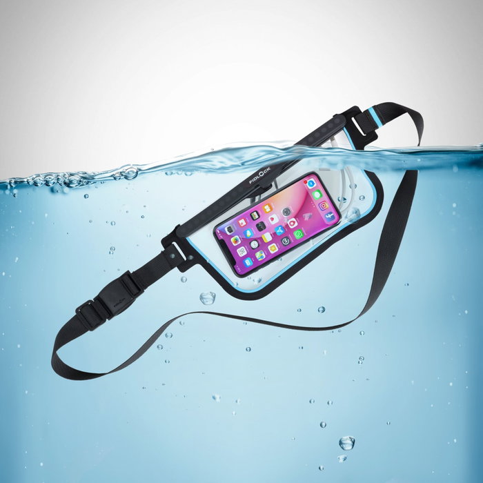 Fidlock HERMETIC sling bag BTT - Negro / Azul transparente
